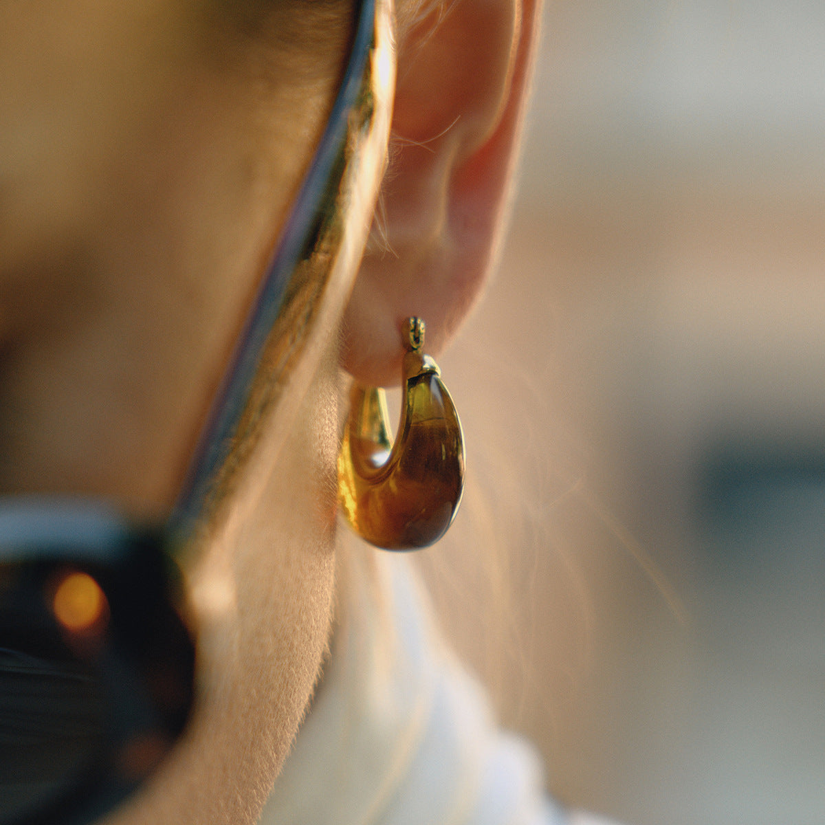 Light Luxury Stainless Steel Ear Clip Titanium Steel Ear Rings High-grade