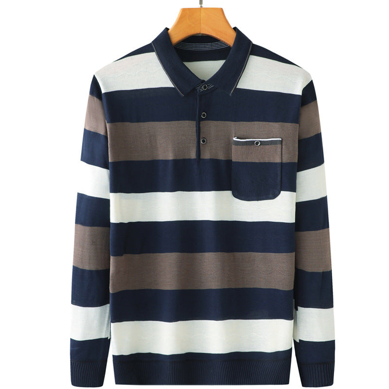 Upper Middle - Aged Man Bottom Shirt Spring And Autumn