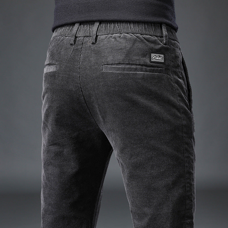 Autumn And Winter High-end Business Men's Corduroy Casual Pants