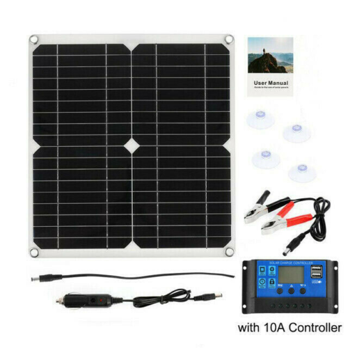 Solar Panel Kit Generator Camping Power For Battery Charger Mono Regulator AUS