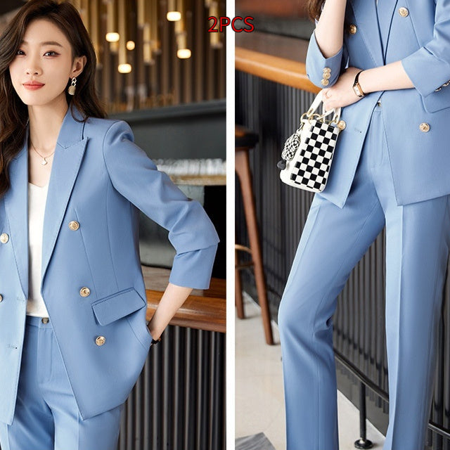 Spring And Autumn Business Two-piece Set For Women