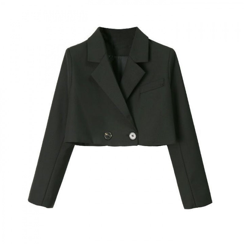 Women's Spring Autumn Summer Slim Fit Super Short Blazer