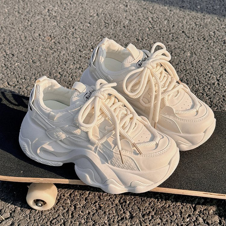 Women's Platform Fashion Lace Up Casual Sneakers