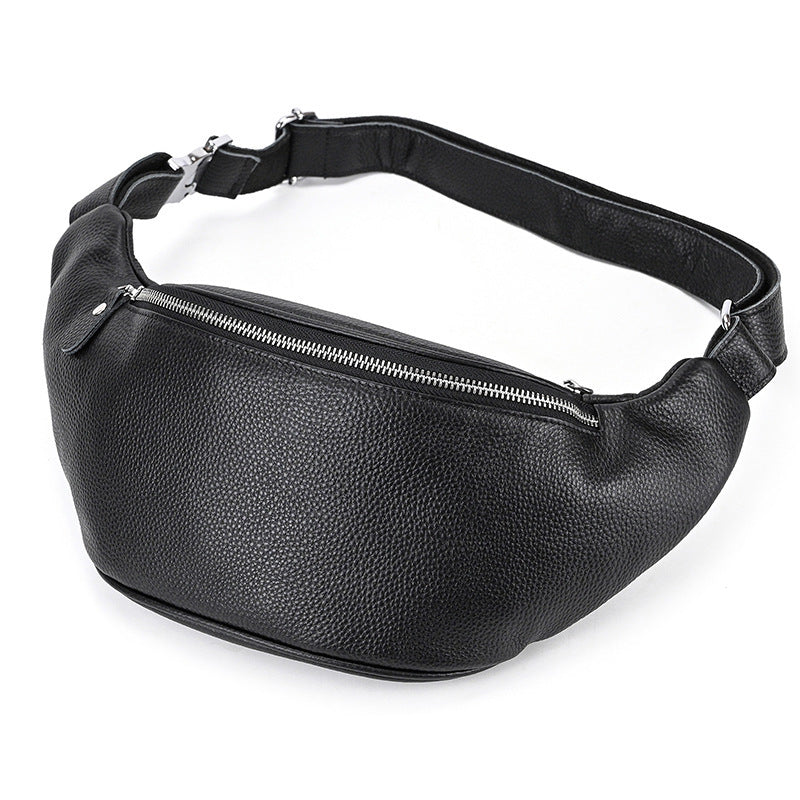 Men's Multi-functional Retro Crazy Horse Leather Belt Bag