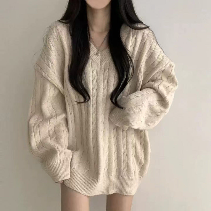 Loose Cozy AutumnWinter Sweater For Women