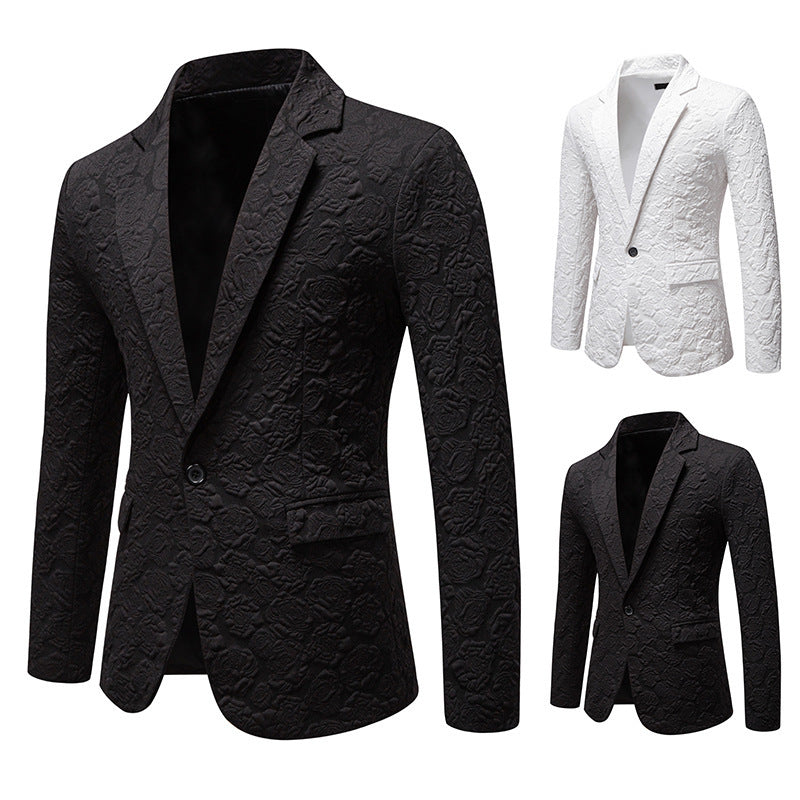 Business Slim-fit Rose Groom Groomsman Suit Top