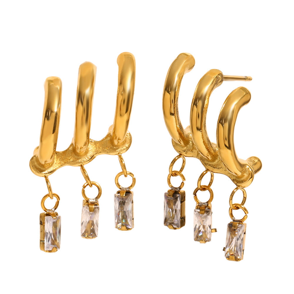 Ins Fashion Unique Design Exaggerated Earrings