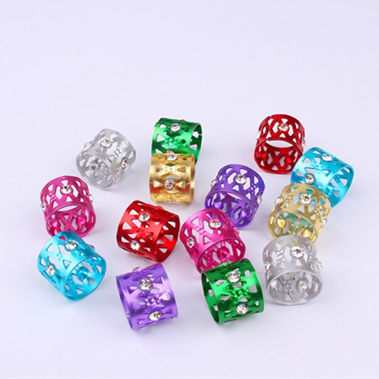 Wig Decoration Hollow Jeweled 7 Color Aluminum  Aluminum Headwear Hair Ring