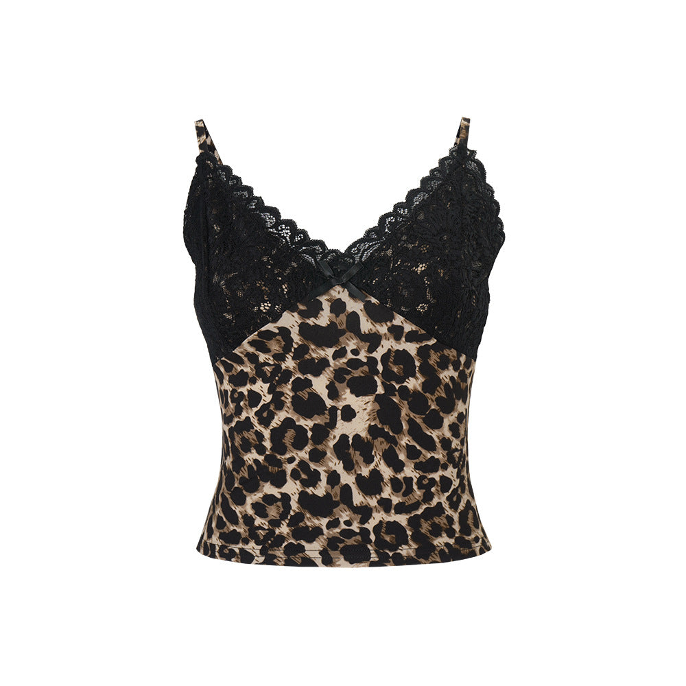 Women's Polka-dot Printed Strap Camisole Top