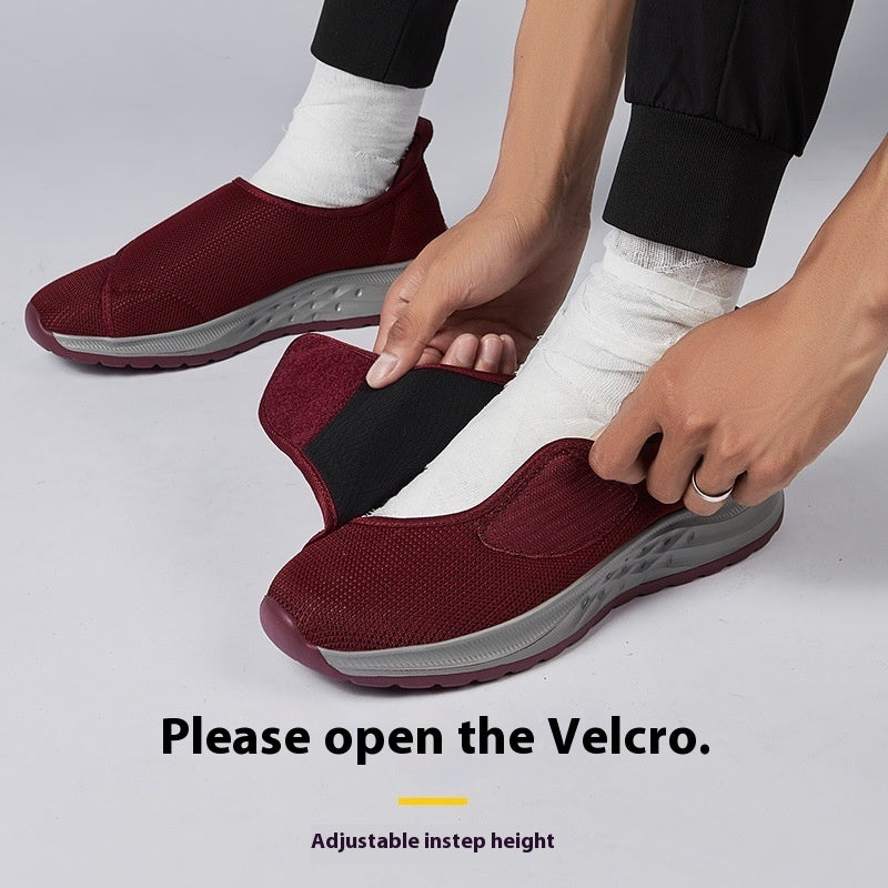 Men's And Women's Fat And Swollen Feet Bowton Wide Big Feet Special Shoes Postoperative Recovery Shoes Comfortable Breathable Sneakers