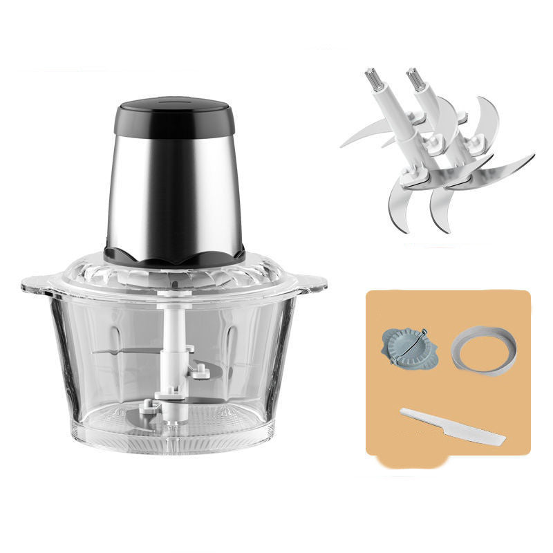 Meat Grinder Household Electric Multi-function Garlic Dumpling Meat Filling Small Meat Mincer Stirring Cooking Machine