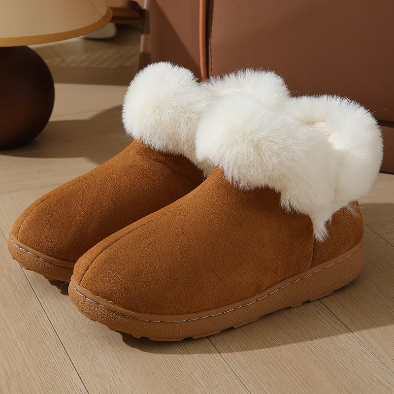 New Bag Heel Winter Home Indoor Platform Warm Couples Cotton Shoes