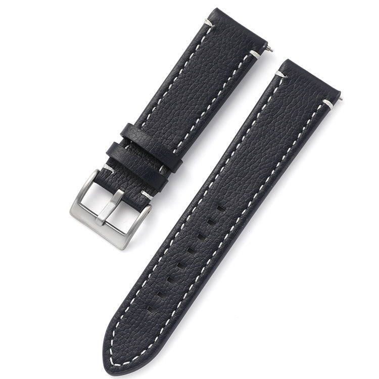 Leather Strap Business Men's Watch Band Double-sided Head Layer Cowhide Watch Accessories