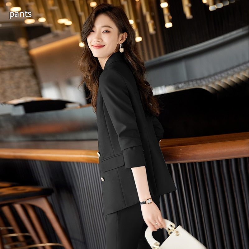 Spring And Autumn Business Two-piece Set For Women