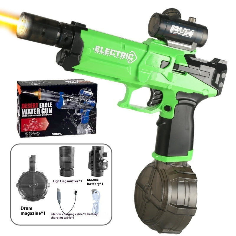 New Ice Mouse Ice Explosion Electric Water Gun Children's High-speed Continuous Hair Linkage Reloading Large Capacity Water Pistols Toy