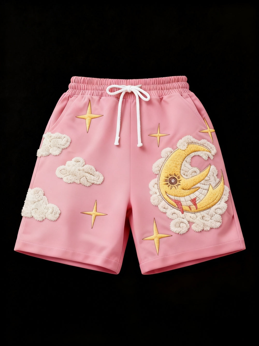 Retro Plus Size Loose Sports Knee Length Shorts