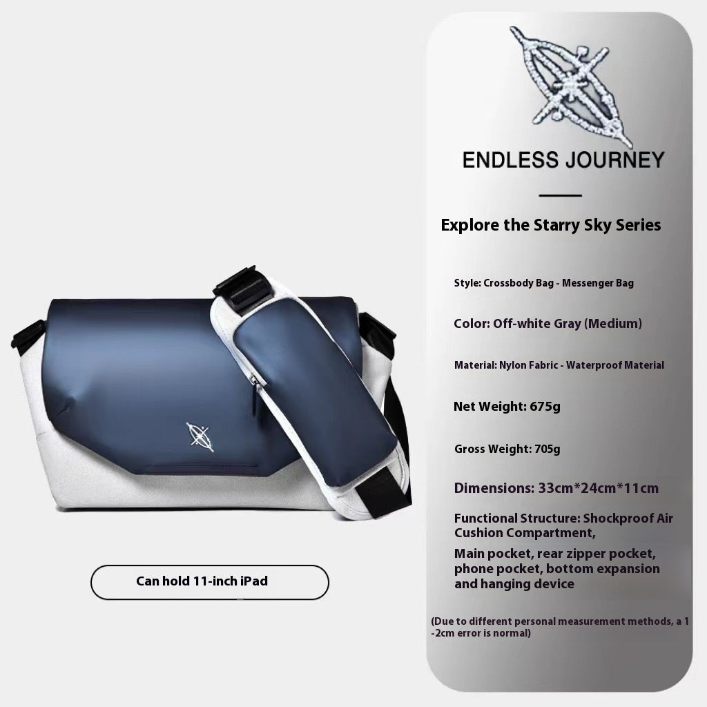 Light And Shadow Planetary Camera Crossbody Nebula Large Capacity Boys Shoulder Riding Chest Bag