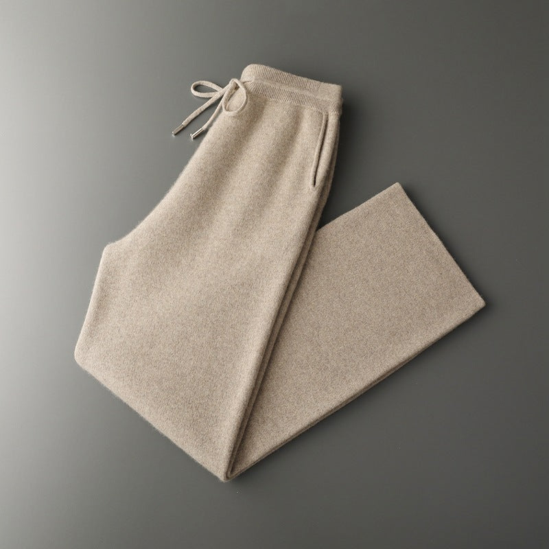 Men's New Cashmere Pants Square Meters Thickening Wide Leg Pants