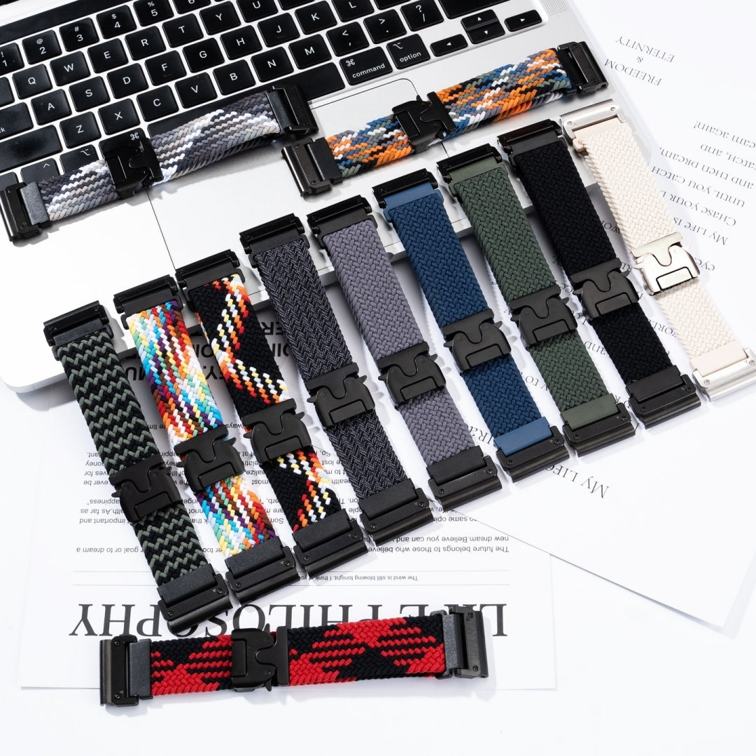 Elastic Umbrella Buckle Woven Watch Band