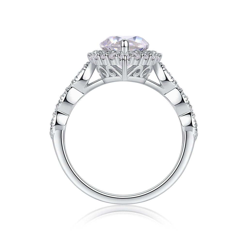 1Starlight Craze - A Fashionable Diamond Jewelry Piece Set With Moissanite S925 Sterling Silver And Platinum Diamond Ring Prohibit TikTok sales