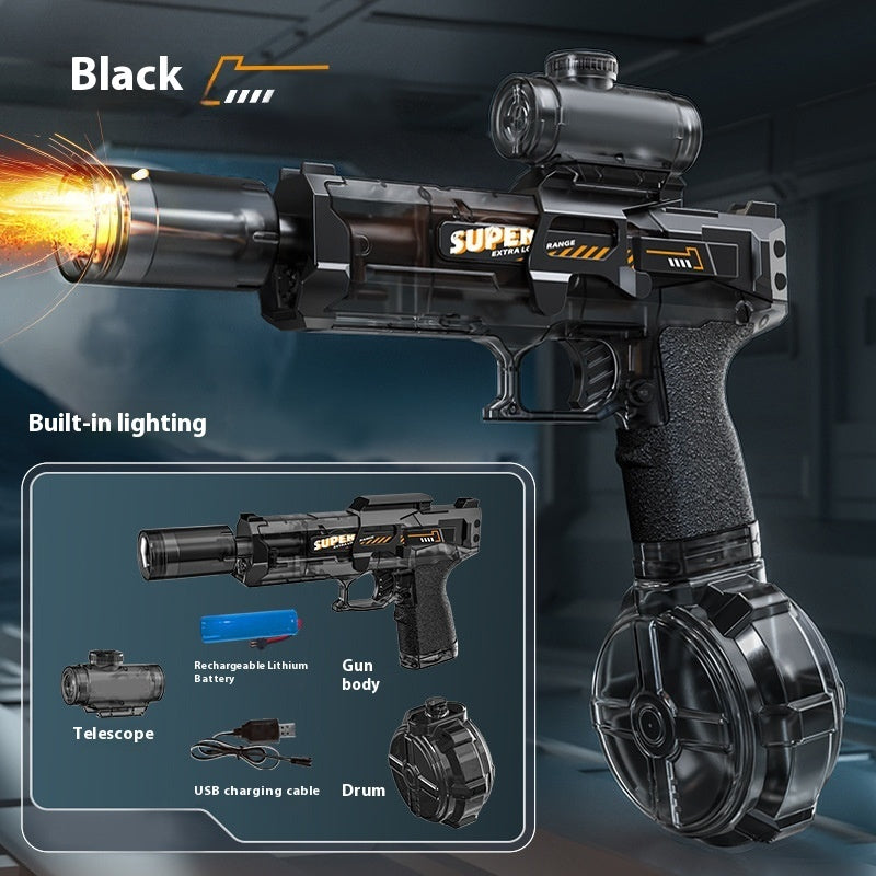 New Ice Mouse Ice Explosion Electric Water Gun Children's High-speed Continuous Hair Linkage Reloading Large Capacity Water Pistols Toy