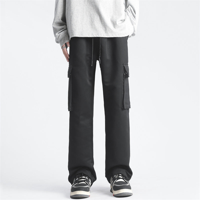 Multi-pocket Rope Overalls Men And Women