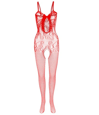 Men's Pantyhose One Piece Lace Perspective Sling