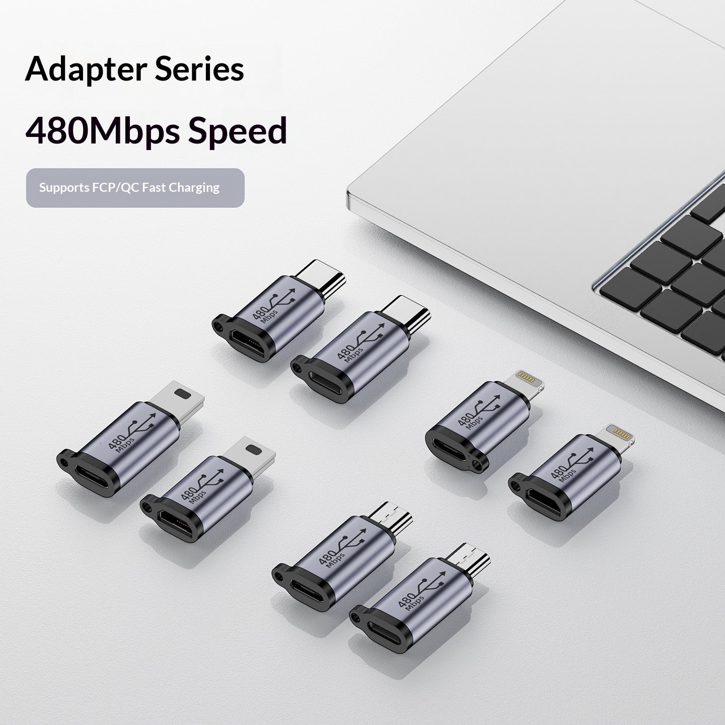 USB To Mini Adapter V3 To Type-C Charging Cable Adapter T-port Micro