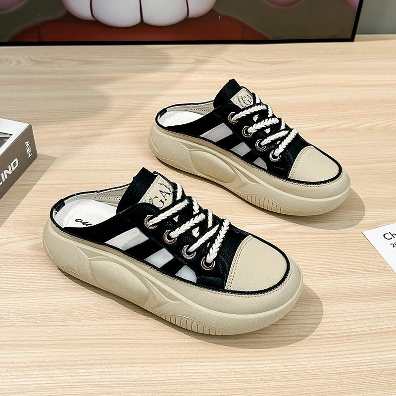 Casual Slip-on Lazy Half Slippers Women