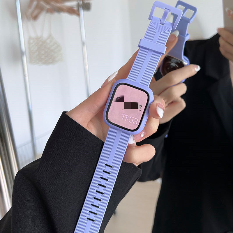 Smart Watch Solid Color Simple Silicone Strap