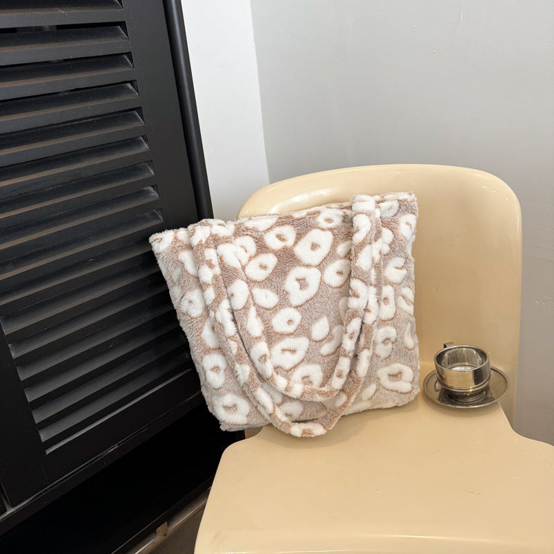 Printing Color Contrast Casual Simple Large Capacity Shoulder Bag