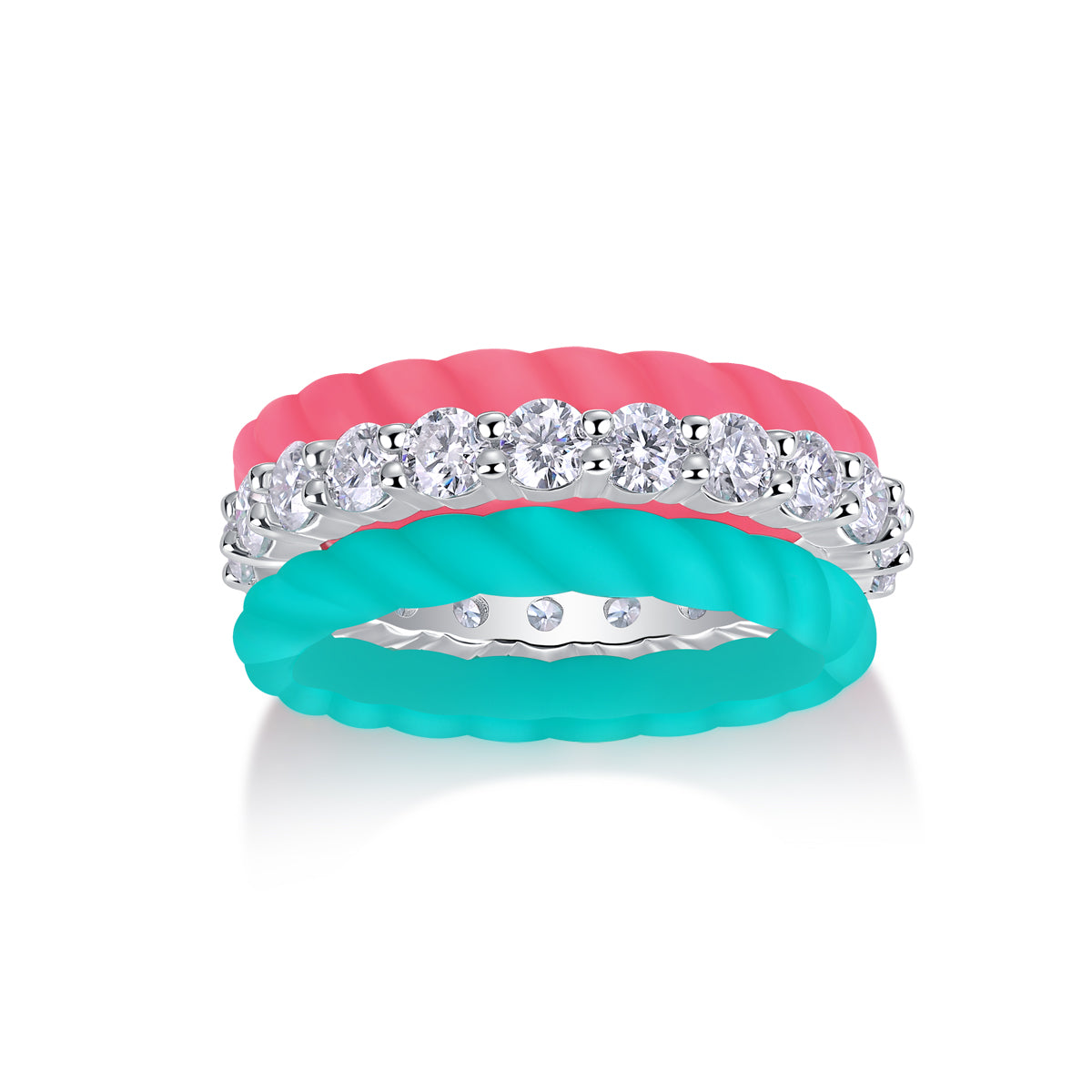 1Dreamy Halo - A Fashionable And Luxurious Jewelry Accessory Set With Moissanite S925 Sterling Silver And Platinum-plated Diamond Prohibit TikTok sales