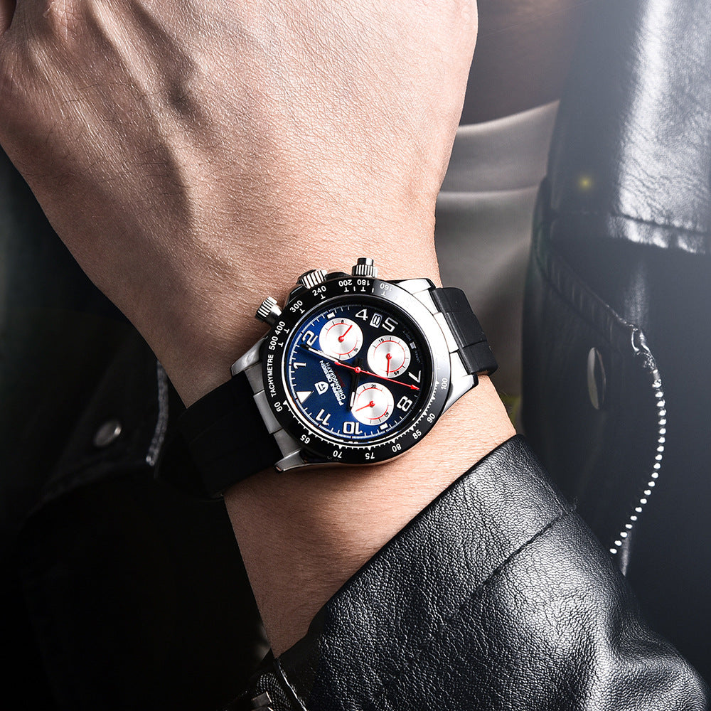 Men's Watches Quartz Multifunction Chronograph Trendy Men