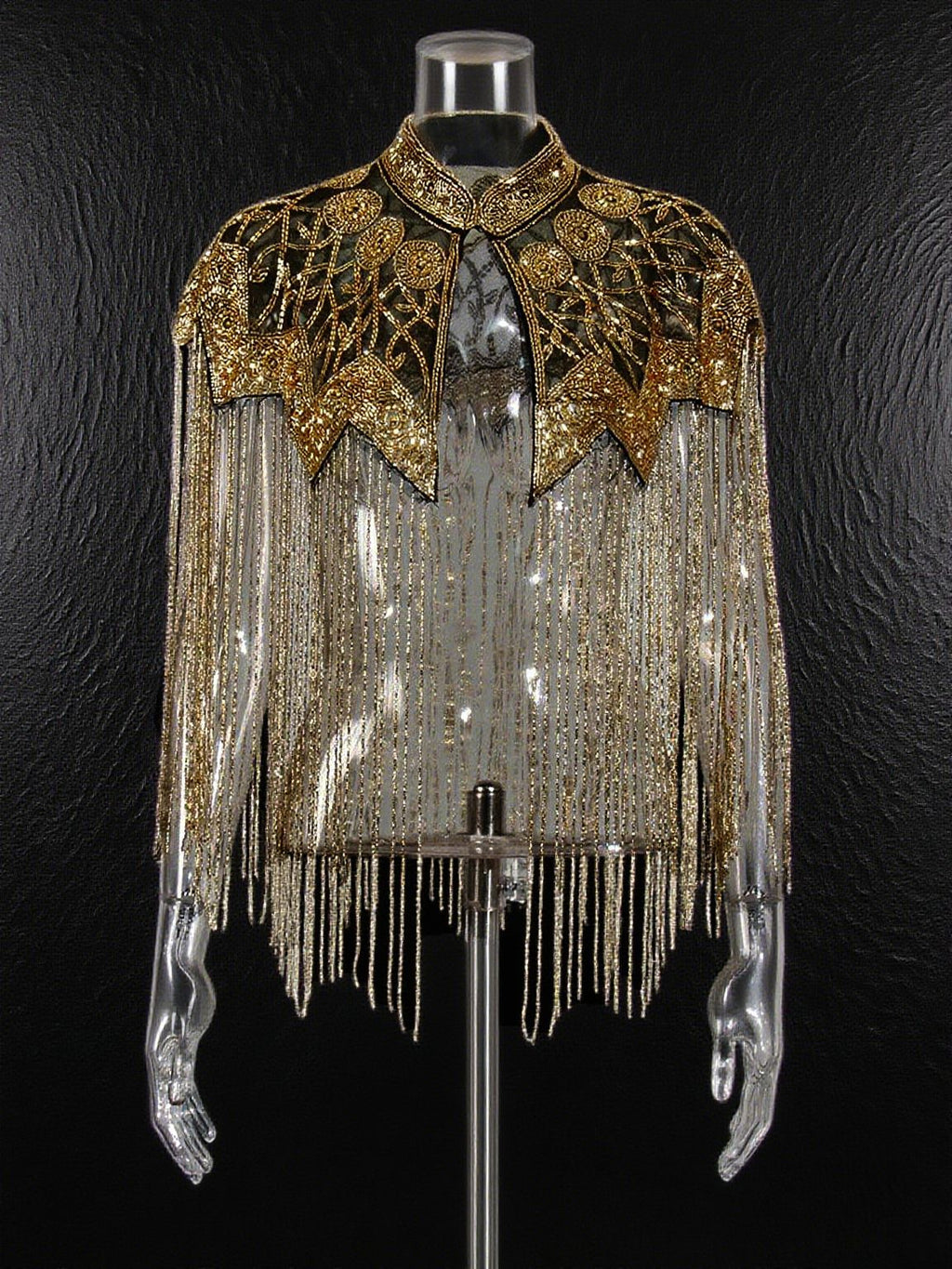 Heavy-duty Beaded Tassel Design Shawl Coat