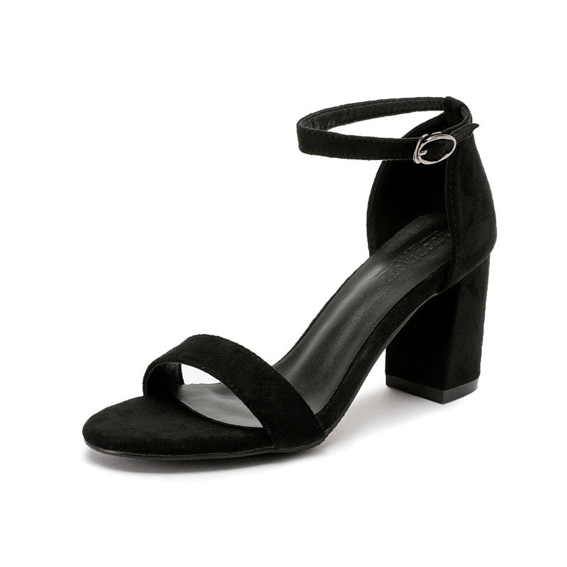 Chunky Heel Ankle-strap Plus Size Plus-sized Women's Shoes