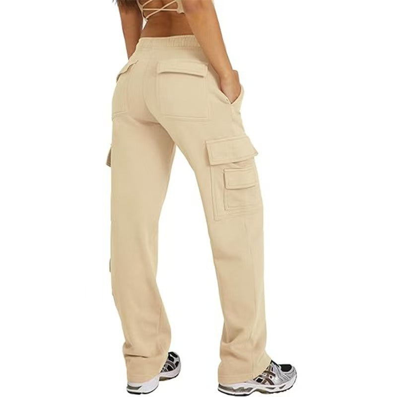 Multi-pocket Y2g Overalls Casual Loose Sports Fitness Wide-leg Pants