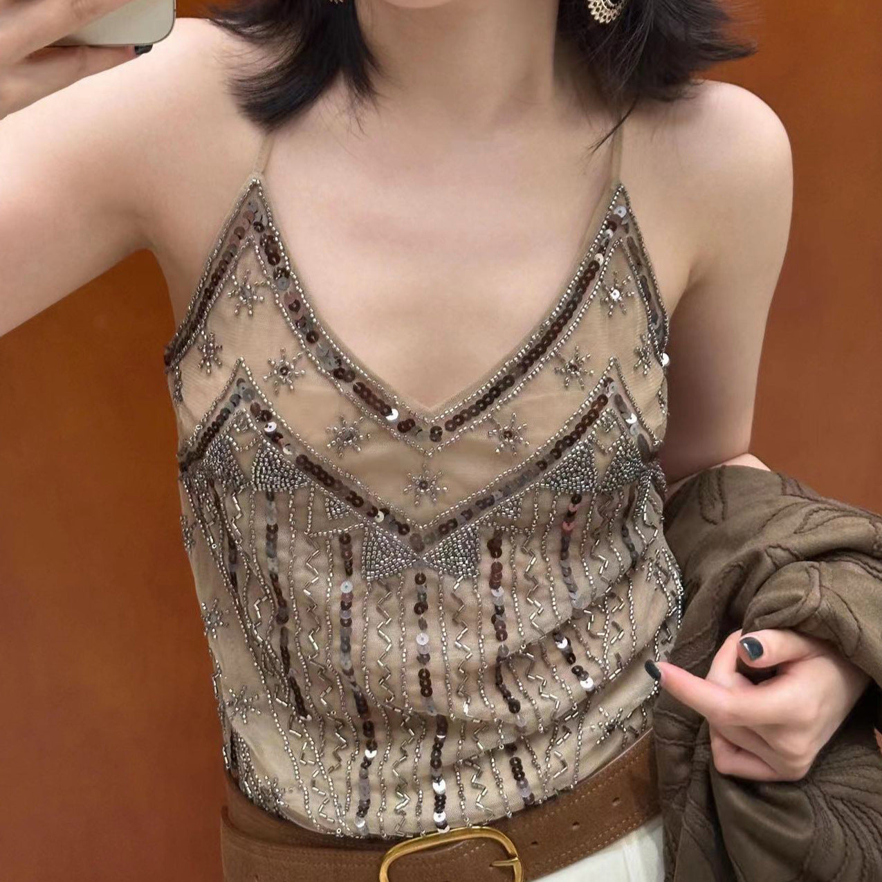 Women's New Embroidered Sexy Underwear Vest