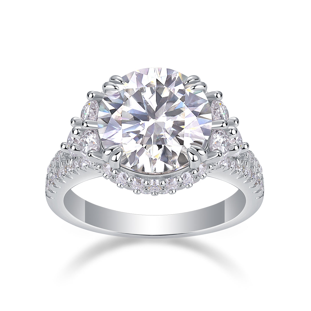 1Dance With Youth - A Fashionable And Luxurious Jewelry Accessory Set With 5-carat Moissan Diamond S925 Sterling Silver And Platinum-plated Diamond Prohibit TikTok sales