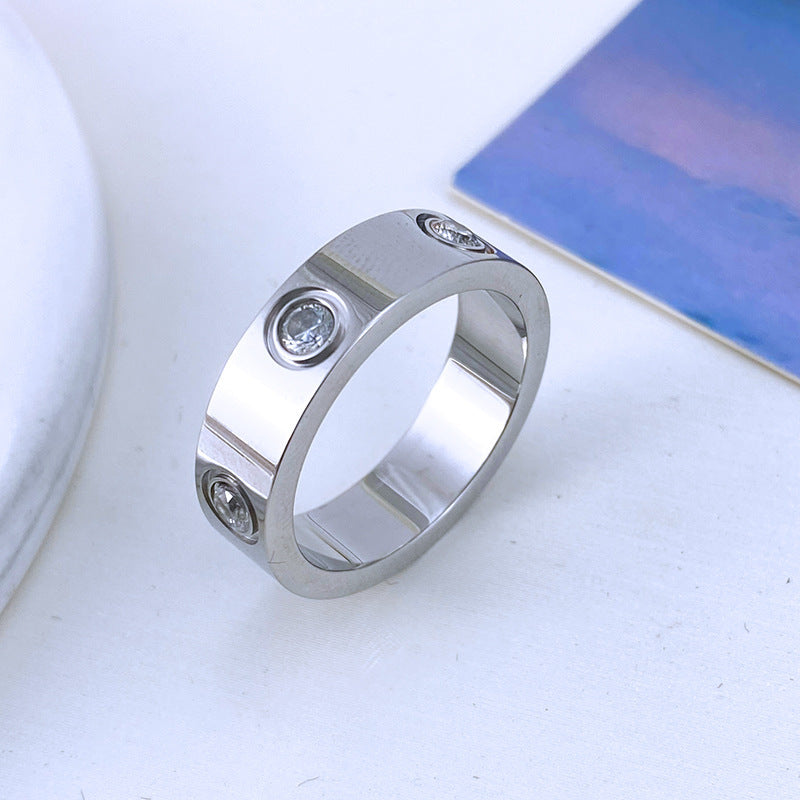 Titanium Steel No Fading Couple Couple Rings