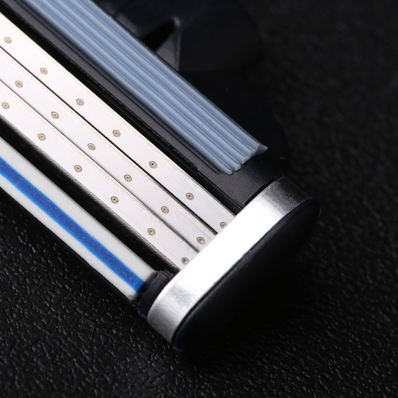 Imported three layers of Meian razor blades Vintage manual Men razor 4 pieces