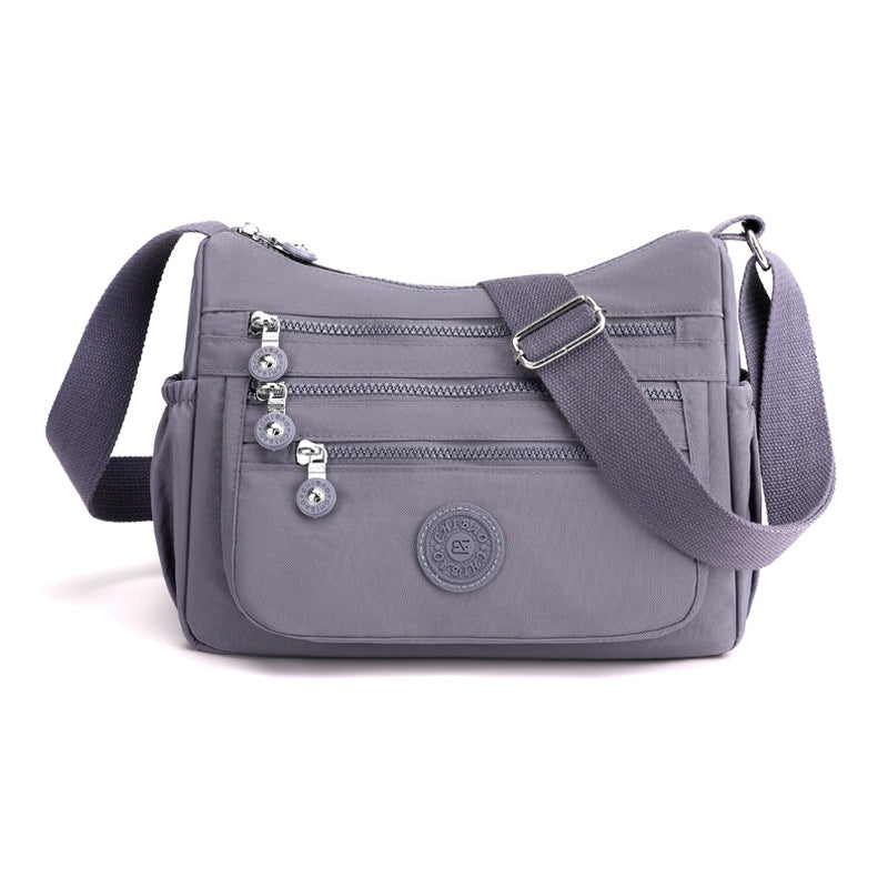 Nylon Crossbody Cloth Bag Large Capacity Multi-compartment