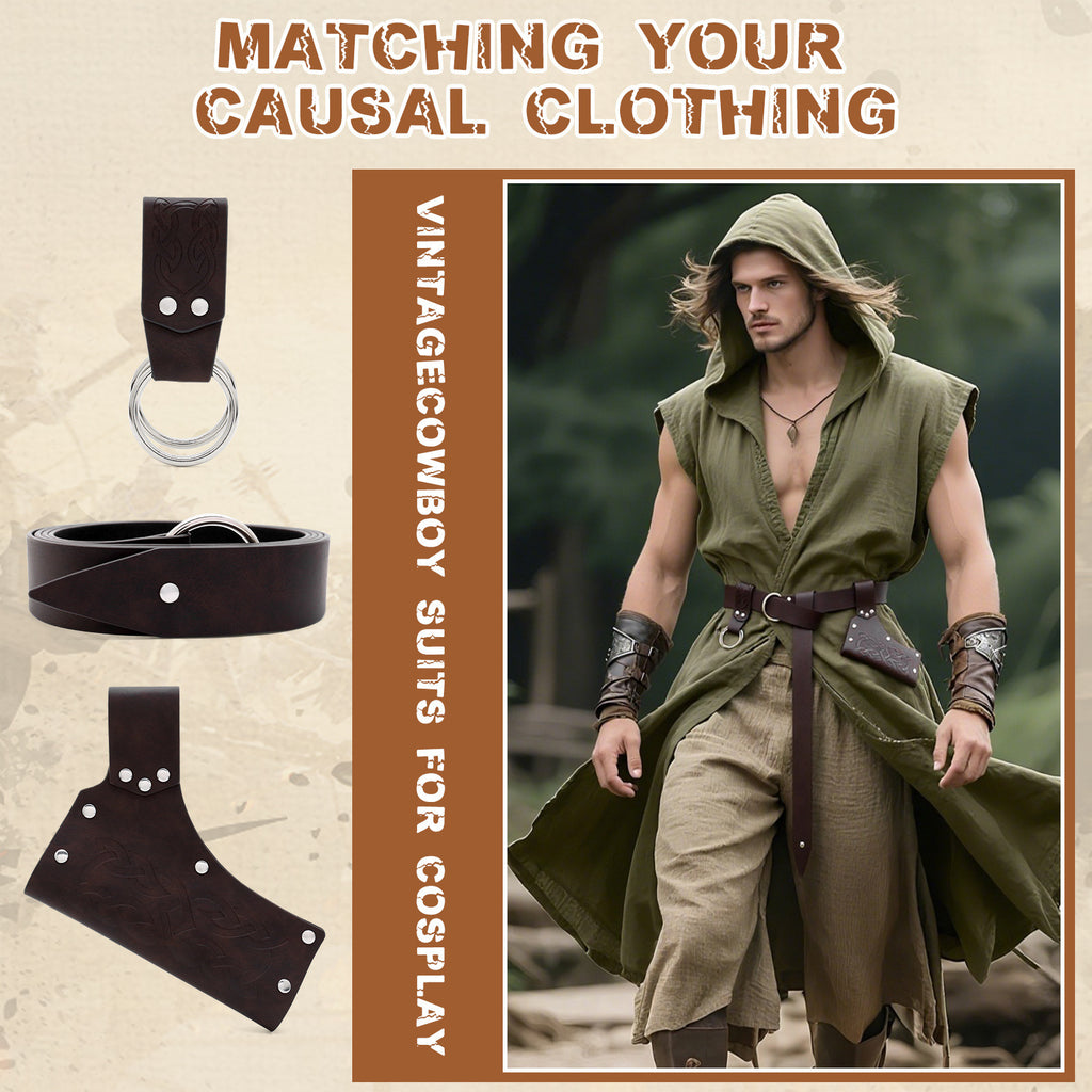 Medieval Knight PU Belt COSPLAY Props Men