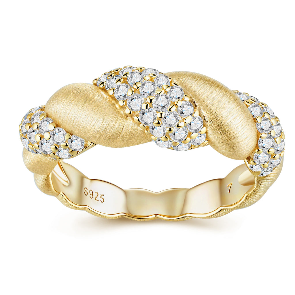 1Tengman - A Fashionable Jewelry Accessory Set With Moissanite S925 Sterling Silver And Gold-plated Diamond Prohibit TikTok sales