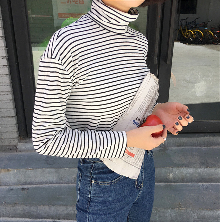 Women's Long-sleeved Hong Kong Style All-matching Top