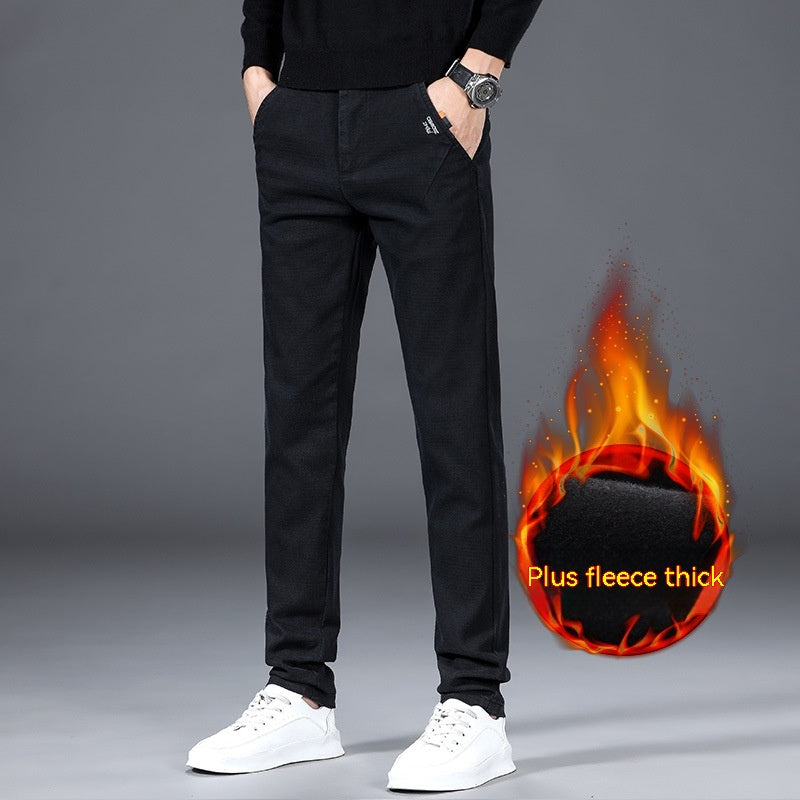 Slim-fitting Simple All-match Light Business Straight-leg Pants Men's