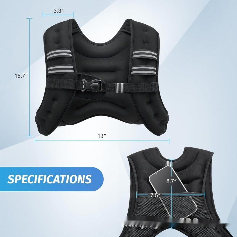 Weight Vest Shoulder Plus Vest More Sizes Reflective Stripe