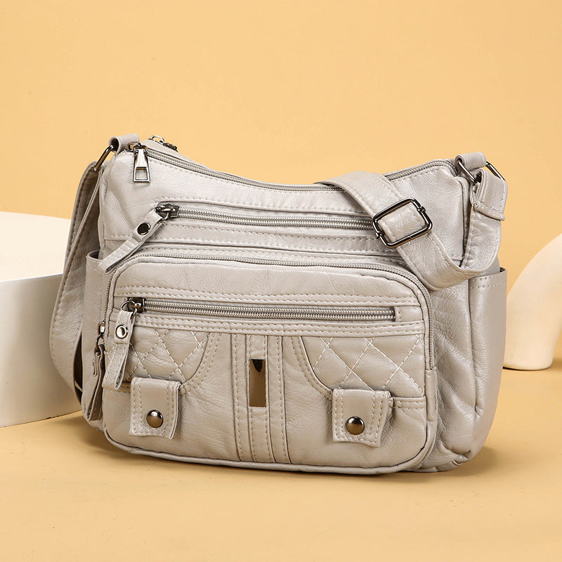 New Washed Fashion All-match Shoulder Messenger Bag