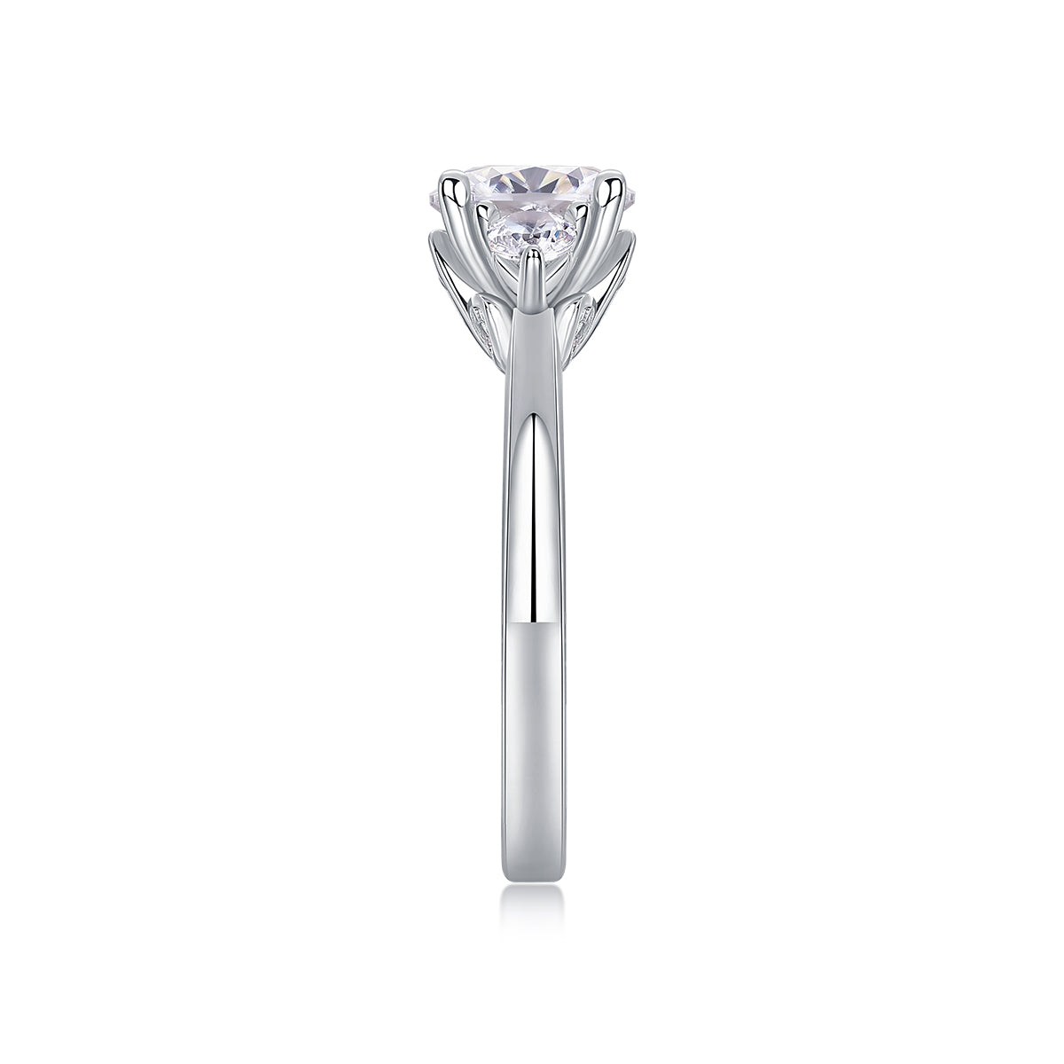 1Starry Night Brilliance - A Fashionable And Luxurious Jewelry Piece Set With 2-carat Moissan Diamond S925 Sterling Silver And Platinum-plated Diamond Prohibit TikTok sales