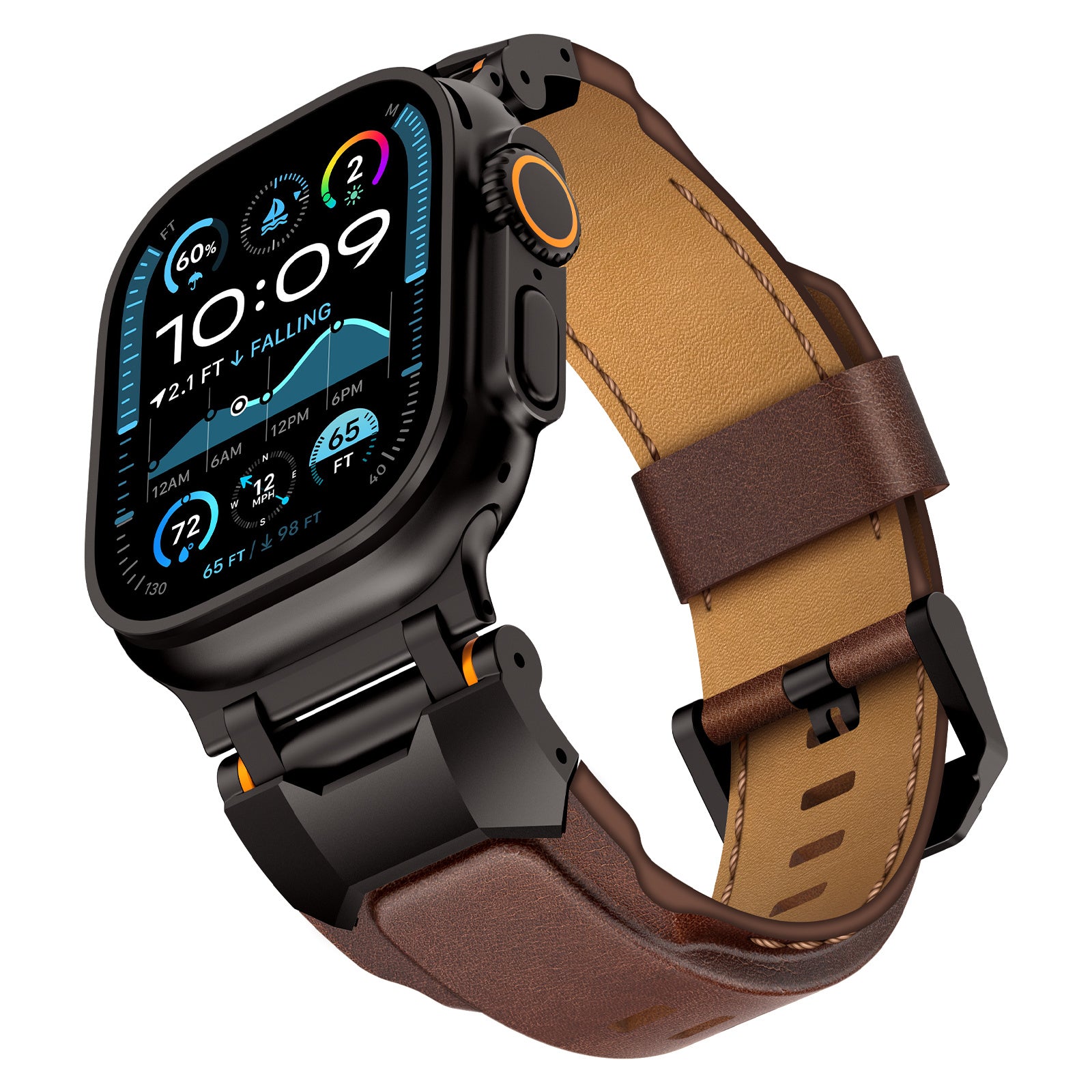 Vintage Men's Niche High-end Feel High-end Top Layer Cowhide Handmade Strap