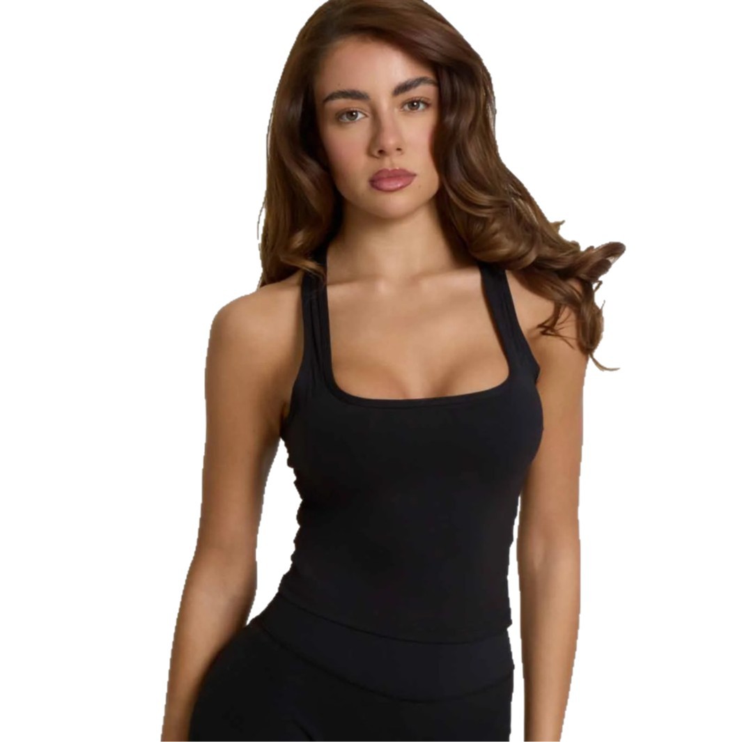 Solid-color Brushed-back Camisole For Women